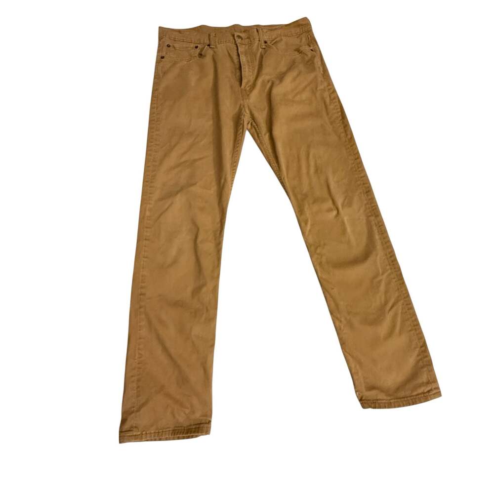 Levi's 502 Regular Taper Fit Men's Brown Cotton Pants 36 x 32